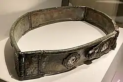 The Moylough Belt-Shrine, 8th century. Discovered in a bog in Sligo in 1945