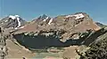 Mount Anne-Alice (left) and Mumm Peak (right)