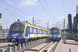 Mumbai Metro at Gundavali Station