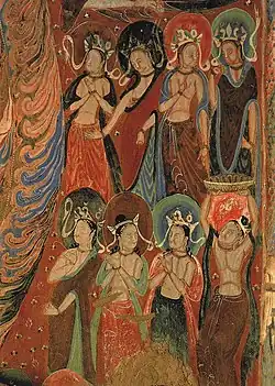 Mural from the Mogao caves, Western Wei, (535–556 A.D.)