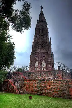 Mutiny Memorial, erected in 1863, commemorates the officers and soldiers, both British and native, of the Delhi Field Force who were killed during the 1857 rebellion