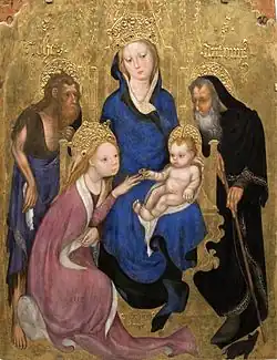 Michelino da Besozzo: Mystical Marriage of Saint Catherine, c. 1420.