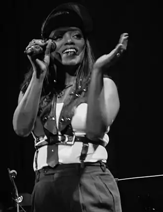 Davenport performing in 2014