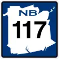 Route 117 marker