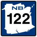 Route 122 marker