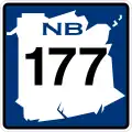 Route 177 marker