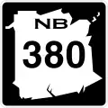Route 380 marker