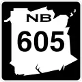 Route&nbsp;605 marker