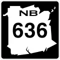 Route 636 marker