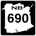 Route 690 marker