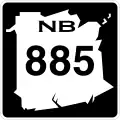 Route 885 marker