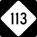 North Carolina Highway 113 marker