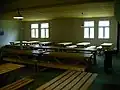 Living area in the barrack