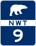 Highway 9 marker
