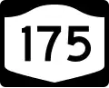 New York State Route 175 marker