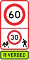 Riverbed speed limits
