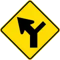 Controlled Y-junction on right