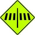 Pedestrian crossing ahead