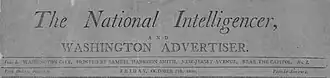National Intelligencer and Washington Advertiser, 1800–1810