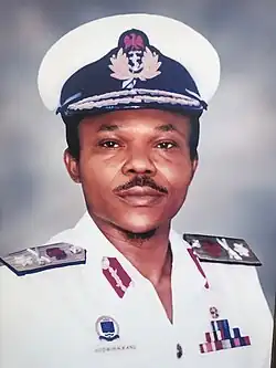 Ndubuisi Kanu in military uniform