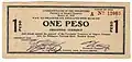 1 peso Negros Oriental Notgeld.