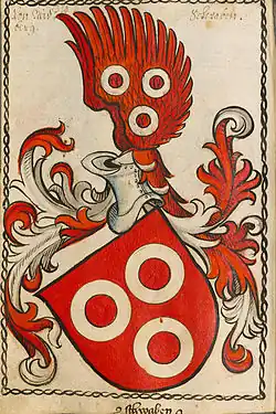 Coat of arms of Neipperg from Scheibler's coat of arms book