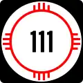 State Road 111 marker