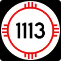 State Road 1113 marker