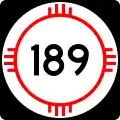 State Road 189 marker