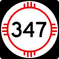State Road 347 marker
