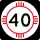 State Road 40 marker