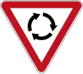 Give Way at Roundabout (give way to vehicles coming from the right)