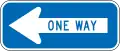 One-way traffic (pointing left)