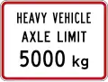 Heavy vehicle axle weight limit