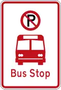 No Parking: Bus Stop
