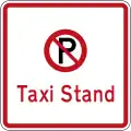 No Parking: Taxi Stand