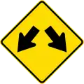 Road diverges (splits)