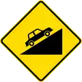 Steep ascent