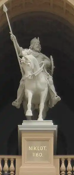 The Obotrite Prince Niklot in Schwerin Castle