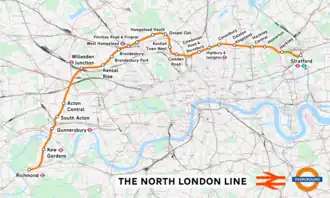 South Acton on the present-day Mildmay line