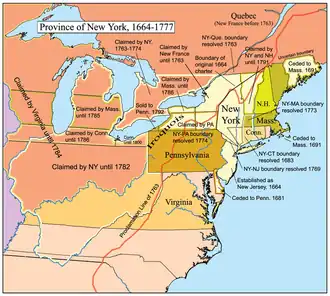 Image 16Map of the Province of New York. (from History of New York (state))