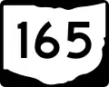 State Route 165 marker