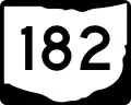 State Route 182 marker