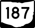 State Route 187 marker