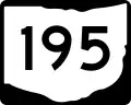 State Route 195 marker