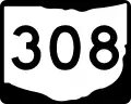 State Route 308 marker