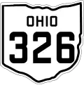 State Route 326 marker