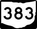 State Route 383 marker