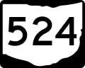 State Route 524 marker