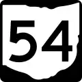 State Route 54 marker